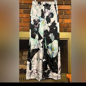 #6)  Munthe beautiful Floral Print Wide Leg Pants Size 36 measurements posted.